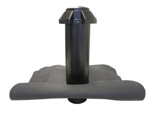 Dubbelwandige Ontluchting PE-EPDM  Diam 50 mm + Kap PE