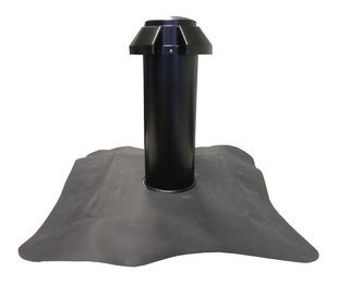 Enkelwandige Ontluchting PE-EPDM  Diam 250 mm + Kap PE