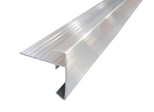 Aluminium Daktrim 45 x 45 mm - Blank -Lang 2,5 mtr