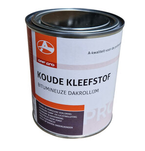 Koude Kleefstof - Bitumen dakbedekking lijm - Blik a 750 ml