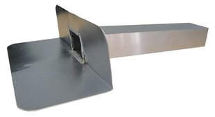 Kiezelbak Aluminium  90 gr - 60 x 80 mm - Lang 40 cm