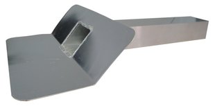 Kiezelbak Aluminium  45 gr - 60 x 80 mm - Lang 30 cm